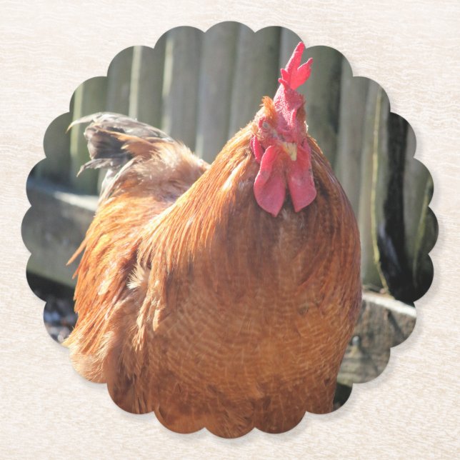 Posavasos De Papel Rojo (Anverso)