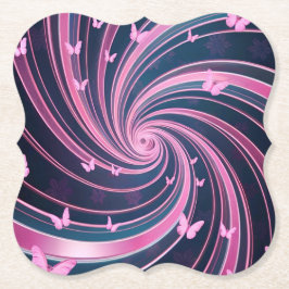 Posavasos De Papel Rosa de mantequilla