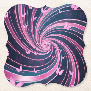 Posavasos De Papel Rosa de mantequilla
