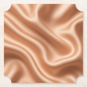 Posavasos De Papel Rosa Dorado Seda de Seda Patrón Abstracto de Lujo