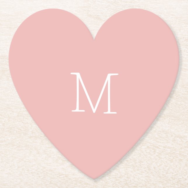 Posavasos De Papel Rosa Dusty (Anverso)