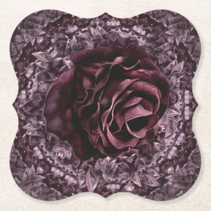 Posavasos De Papel Rosa Mandala