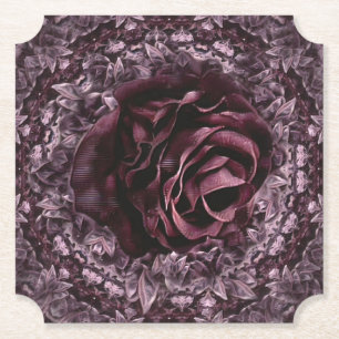 Posavasos De Papel Rosa Mandala