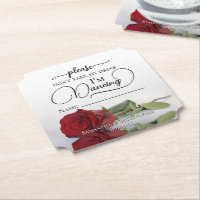 Rosa Roja Elegante No Te Tomes Mi Bebida Nombre Bo