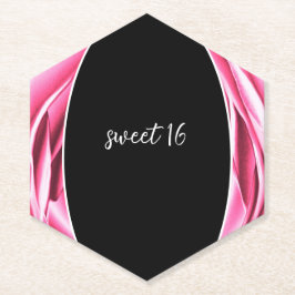 Posavasos de papel rosa rosa