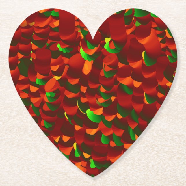 Posavasos De Papel  Rosenblätter abstrakt (Anverso)