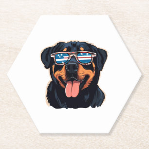 Posavasos De Papel Rottweiler Puppy
