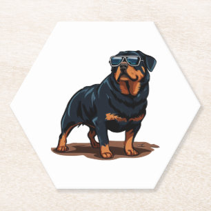 Posavasos De Papel Rottweiler The Gent