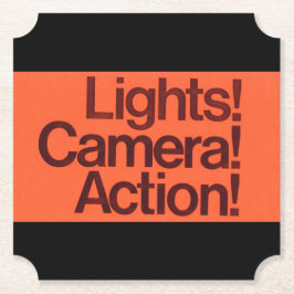 Posavasos De Papel Rótulo