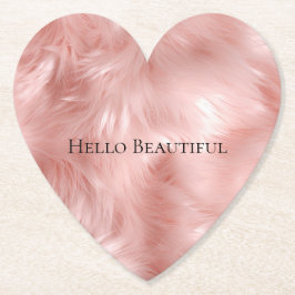 Posavasos De Papel Rubor Pink Animal