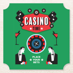 Posavasos De Papel Ruleta de póquer de juegos de casino