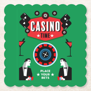 Posavasos De Papel Ruleta de póquer de juegos de casino