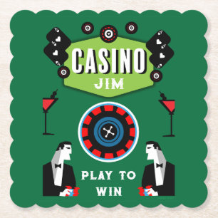Posavasos De Papel Ruleta de póquer de juegos de casino