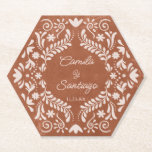 Posavasos De Papel Rústico Boda de Terracota<br><div class="desc">Añada un encanto rústico a sus mesas con esta montaña de papel boda de terracota. Perfecto para un ambiente acogedor de otoño o boda,  y fácil de personalizar para su día especial. Póngalo con más elementos coincidentes en nuestra colección.</div>