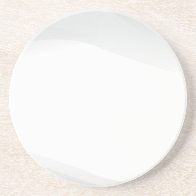 Posavasos de papel rústico de mármol blanco simple (Frente)