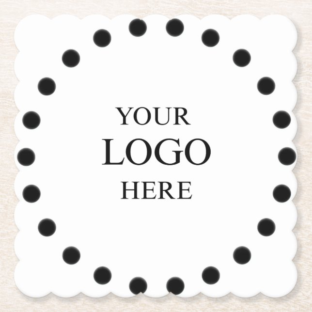 Posavasos de papel rústico de mármol blanco simple (Anverso)