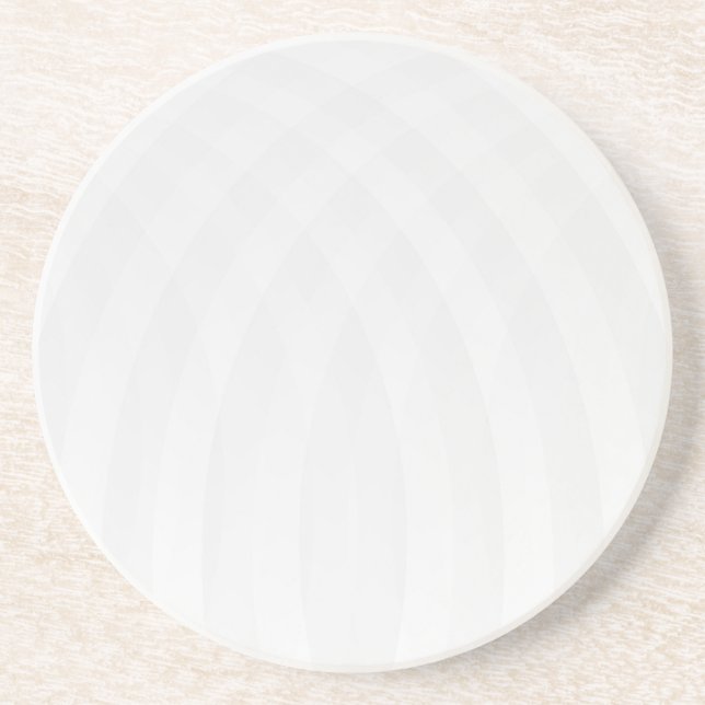Posavasos de papel rústico de mármol blanco simple (Frente)