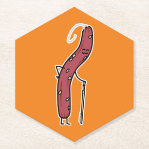 Posavasos De Papel Salchicha china envejecida grasa cantonesa Lap Che