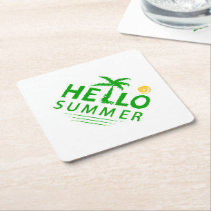 Posavasos De Papel Saludo