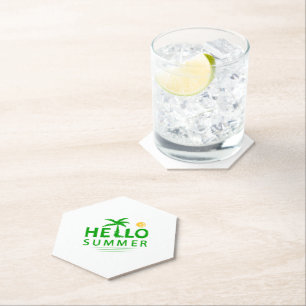 Posavasos De Papel Saludo