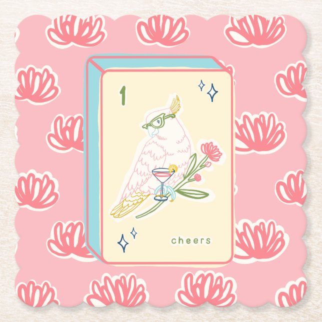 Posavasos De Papel Saludos a Bam Mahjong (Anverso)