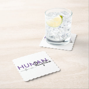 Posavasos De Papel Salvamento de los derechos humanos