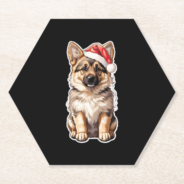 Posavasos De Papel Santa Pawster (Anverso)
