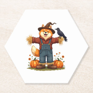 Posavasos De Papel Scarecrow Samoyed Dog