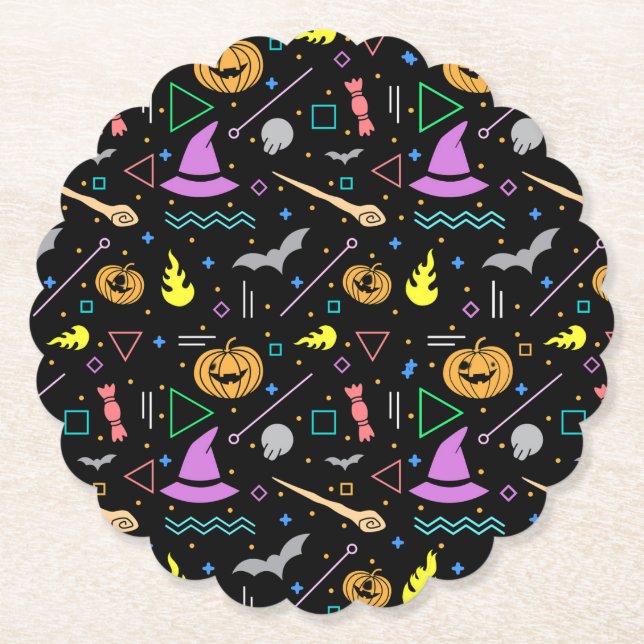 Posavasos De Papel Scary Halloween (Anverso)
