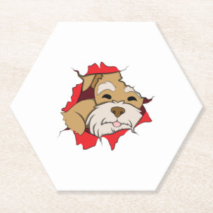 Posavasos De Papel Schnauzer en miniatura