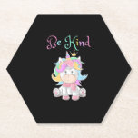 Posavasos De Papel Sea amable con los camisas unicornias para Chicas,<br><div class="desc">Sea amable con los Chicas como camisas unicornias,  el unicornio arcoiris como una camiseta</div>