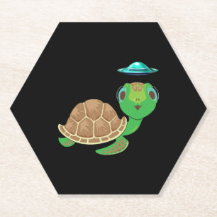Posavasos De Papel Secuestro de extranjeros, OVNI y tortugas