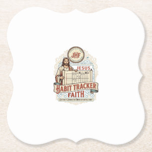 Posavasos De Papel Seguidor de Hábitos de Jesús Fe Seguidor de Hábito