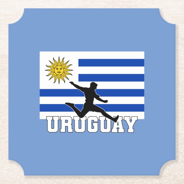 Posavasos De Papel Selección De Fútbol De Uruguay (Anverso)