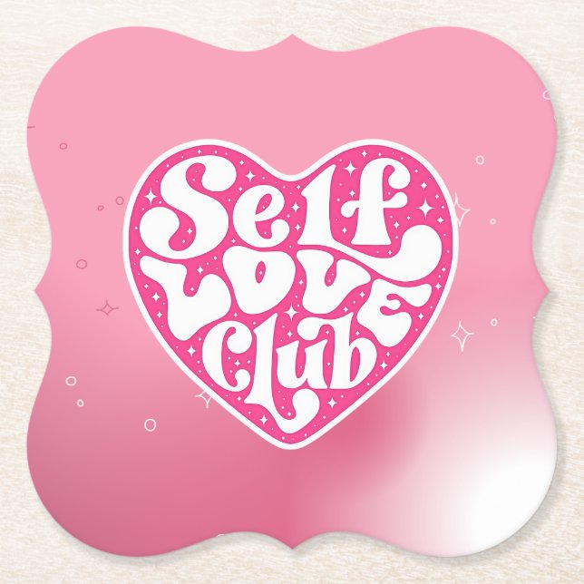 Posavasos De Papel Self Love Club Coaster (Anverso)