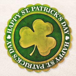 Posavasos De Papel Sello del Día de San Patricio
