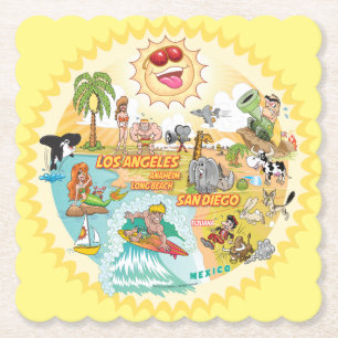 Posavasos De Papel Semana Santa del Paraíso Sunshine de California