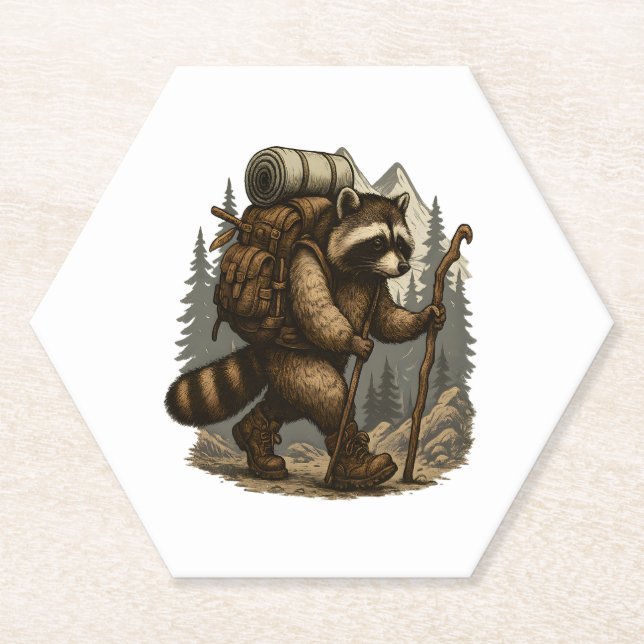 Posavasos De Papel Senderismo en eslovaco (Anverso)