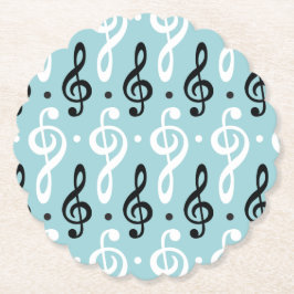 Posavasos De Papel Serene Melodies Treble Clef