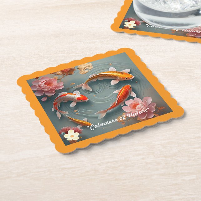 Posavasos De Papel "Serenidad de las limeñas de agua" (En perspectiva)