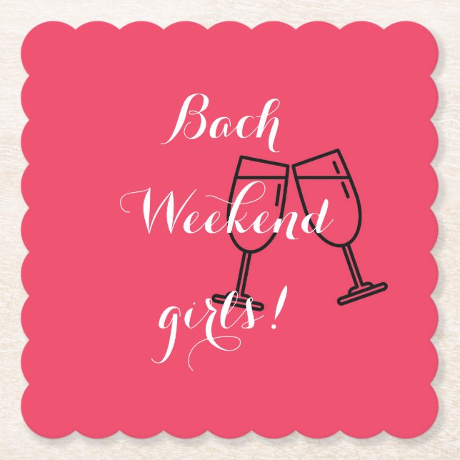 Posavasos De Papel servilletas de papel rosadas personalizadas para d (Anverso)