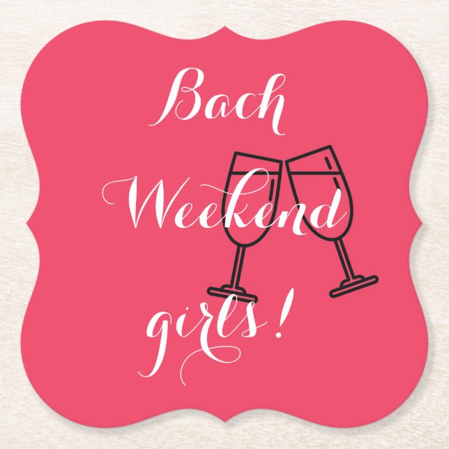 Posavasos De Papel servilletas de papel rosadas personalizadas para d (Anverso)