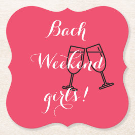 Posavasos De Papel servilletas rosadas personalizadas para despedida 