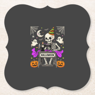 Posavasos De Papel Sewing de Halloween Esqueleto Fantasma Espeluznant