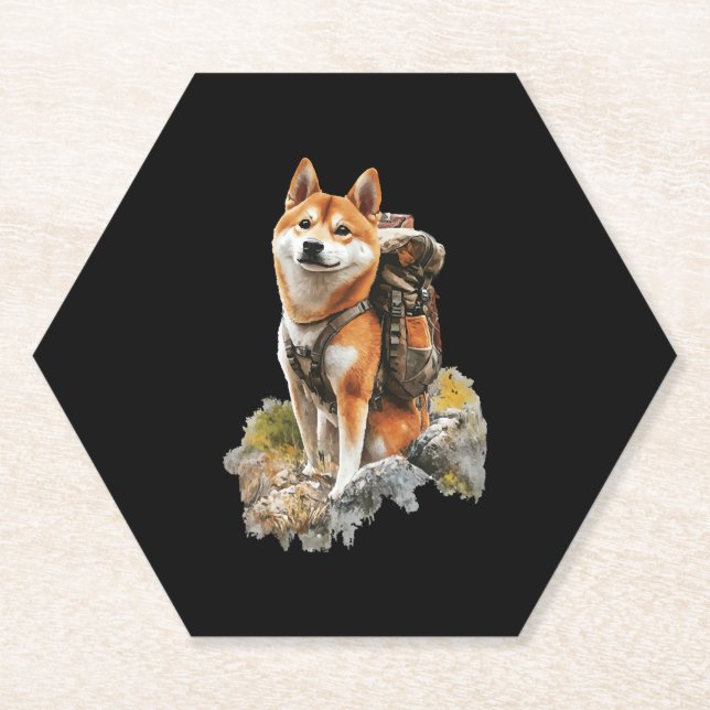 Posavasos De Papel Shiba Pitbull Inu (Anverso)