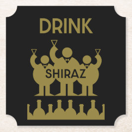 Posavasos De Papel Shiraz Wine Drinkers