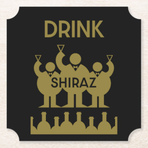 Posavasos De Papel Shiraz Wine Drinkers