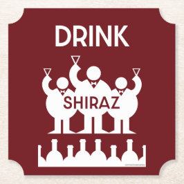 Posavasos De Papel Shiraz Wine Drinkers