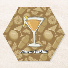 Posavasos De Papel Sidecar Cocktail