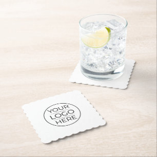 Posavasos De Papel Simple Agrega tu Logo Empresa